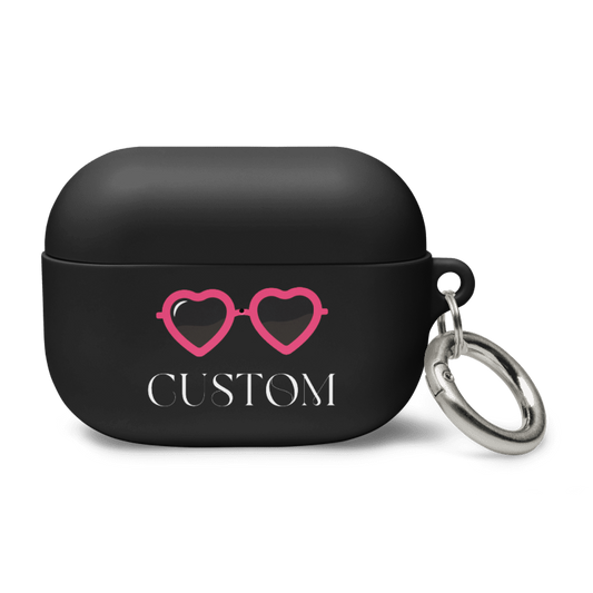 Custom Heart Sunglasses AirPods Case