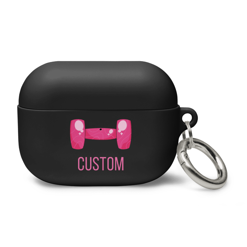 Custom Pink Dumbell AirPods Case