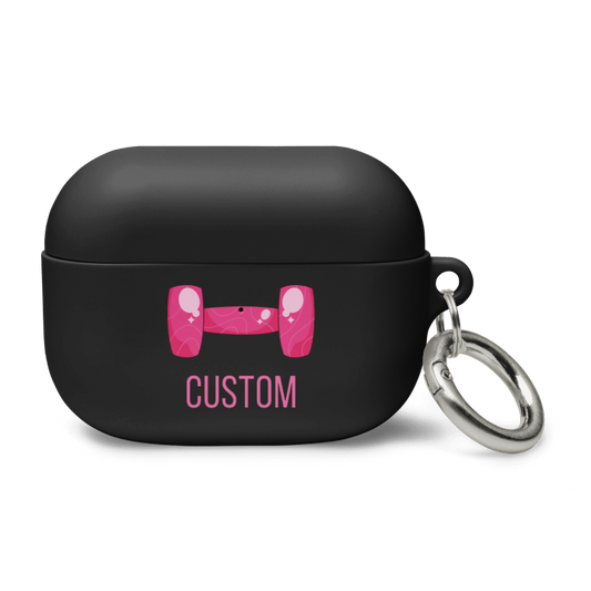 Custom Pink Dumbell AirPods Case