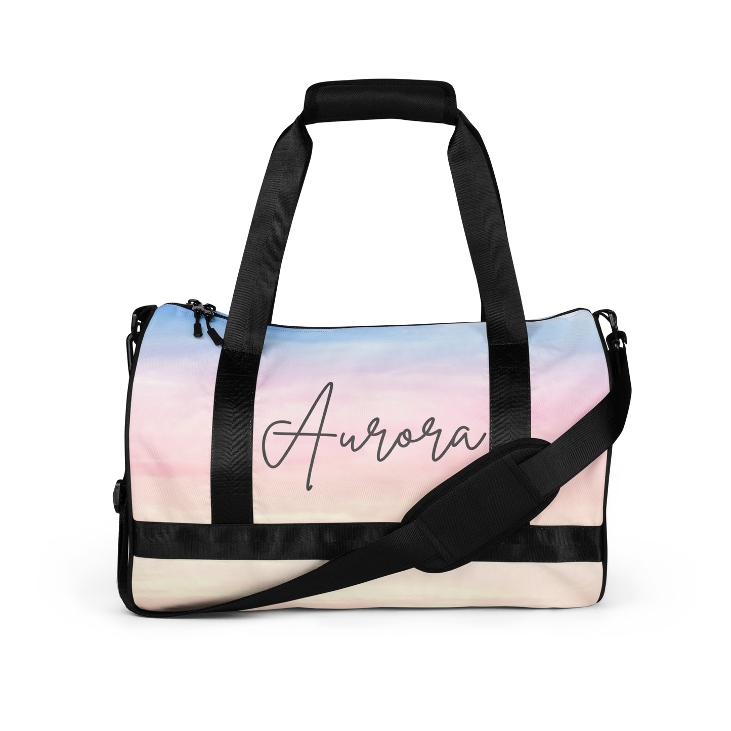 Custom Name Pastel Gym Bag