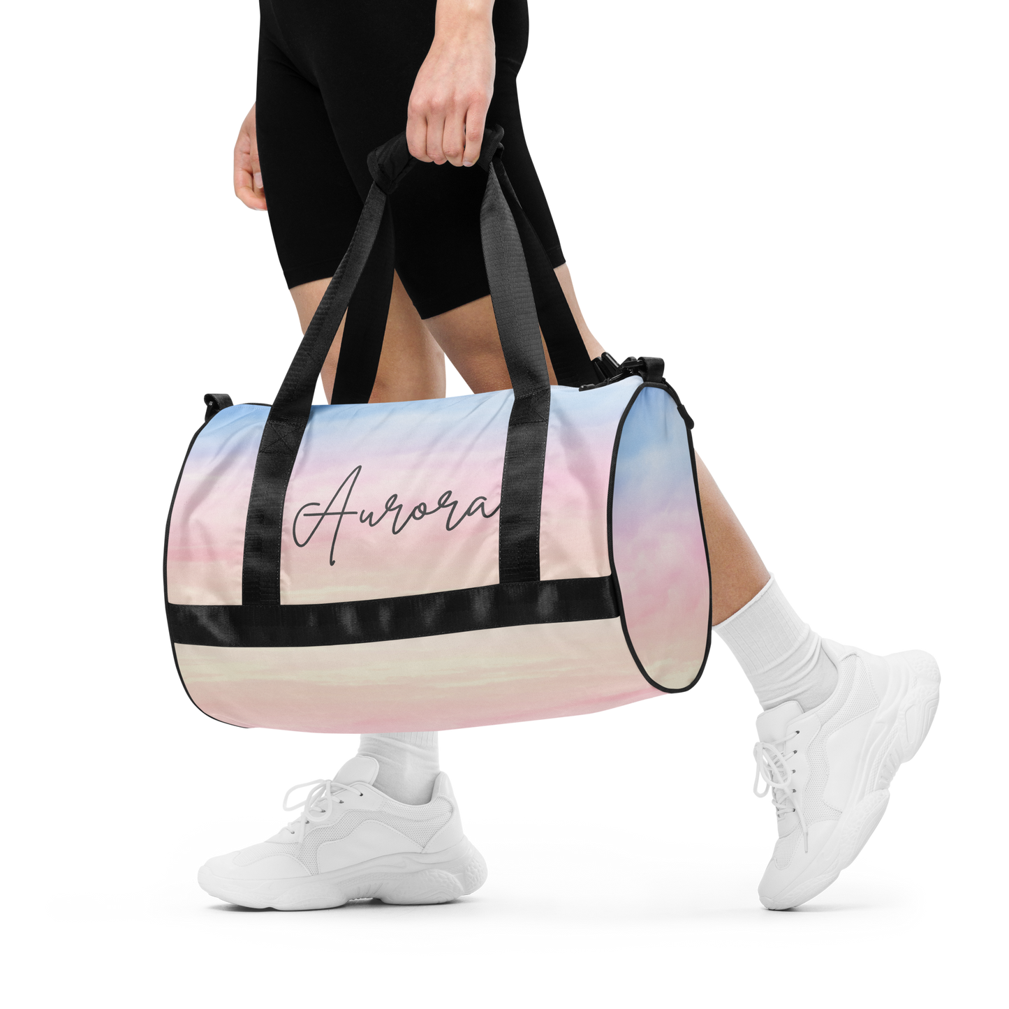 Custom Name Pastel Gym Bag