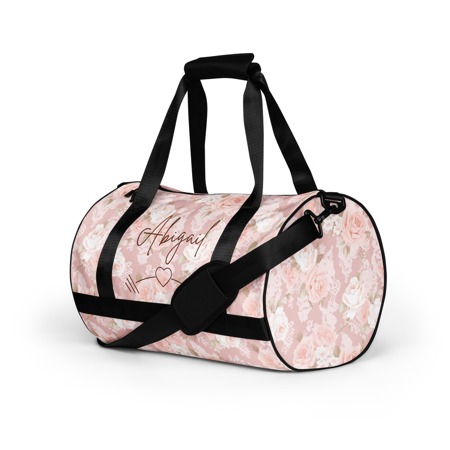 Custom Name Roses Gym Bag