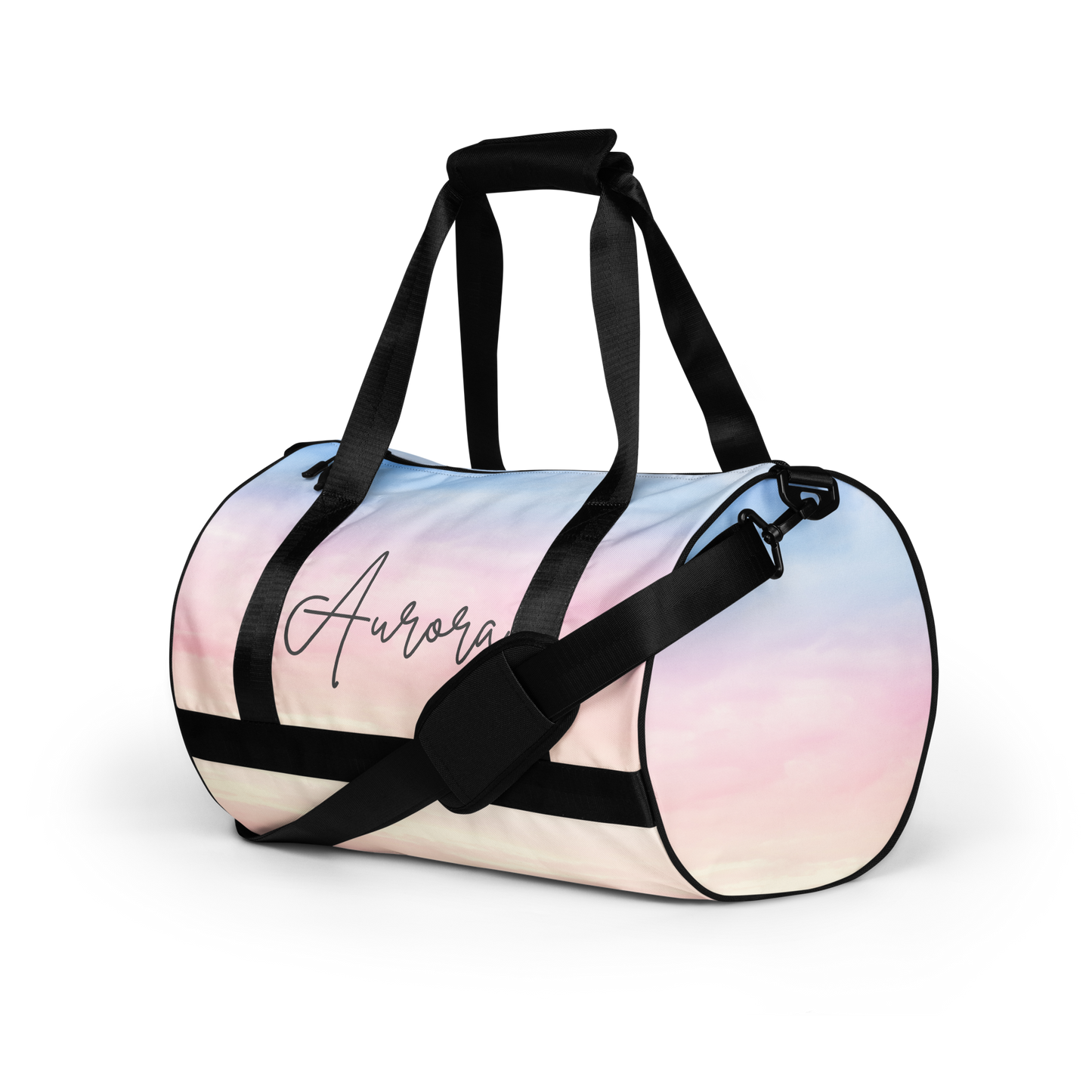 Custom Name Pastel Gym Bag