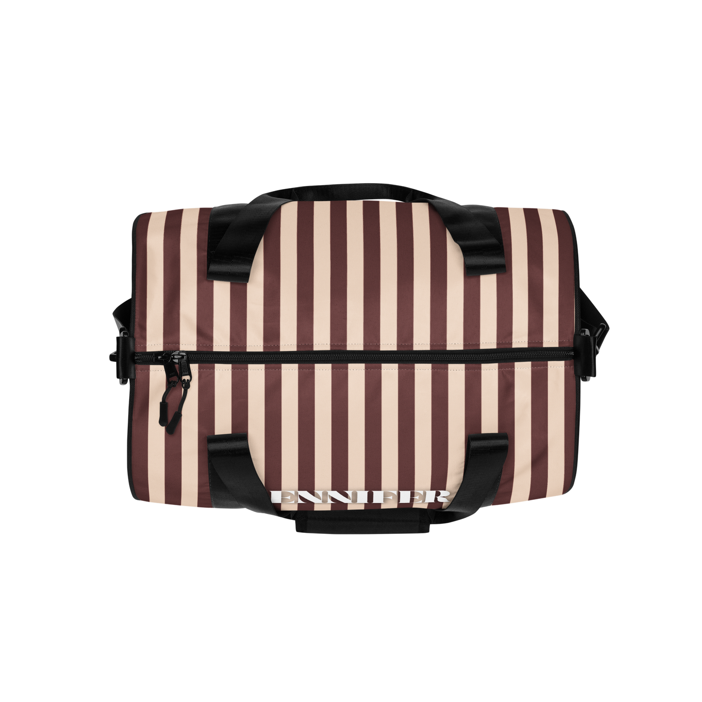 Custom Retro Stripped Gym Bag