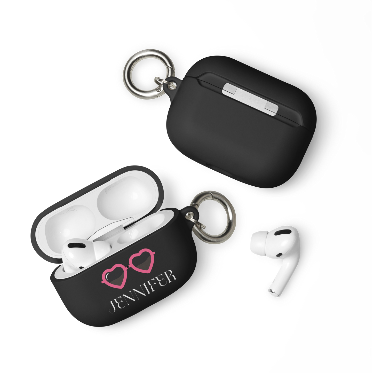 Custom Heart Sunglasses AirPods Case