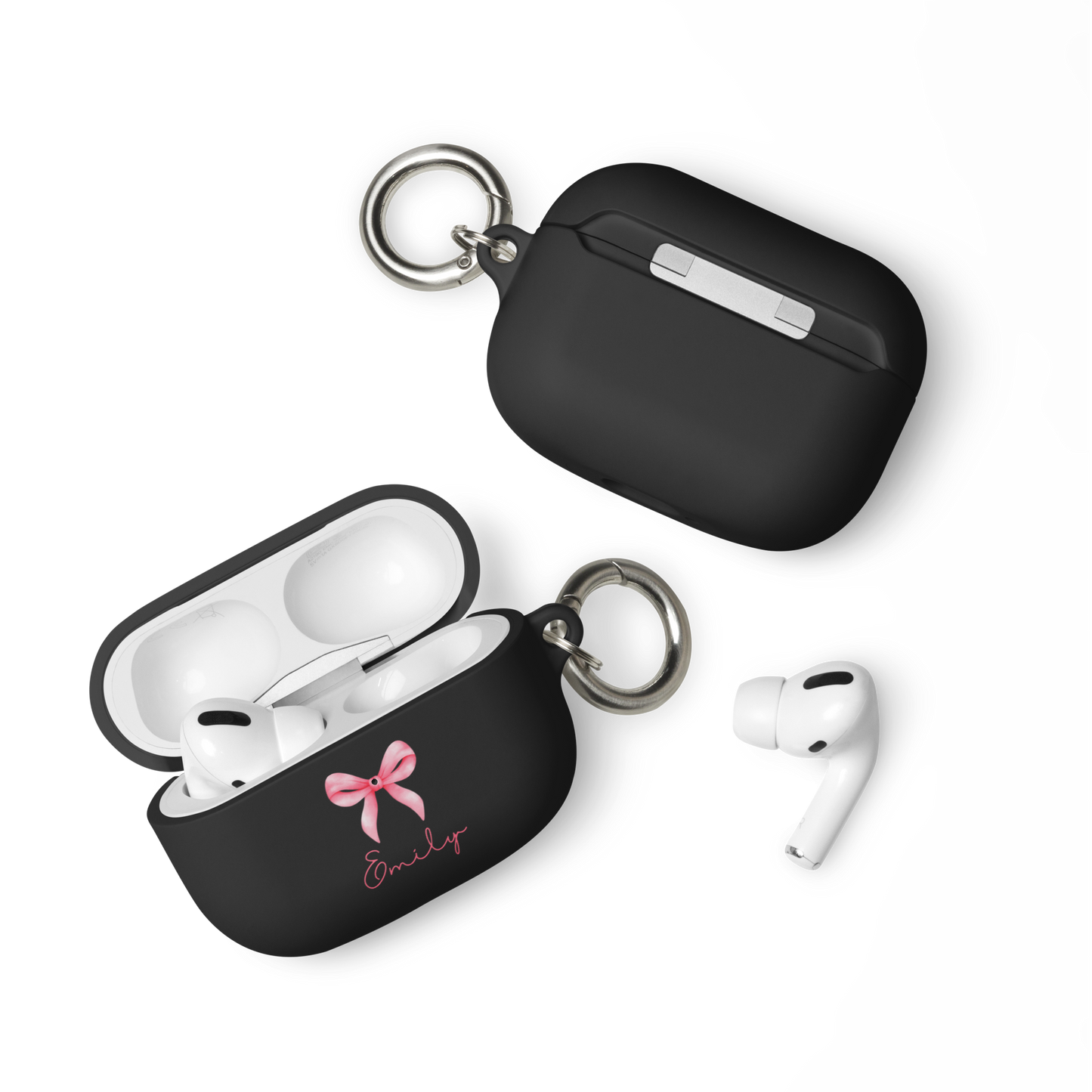 Custom Pink Ribbon AirPods Case