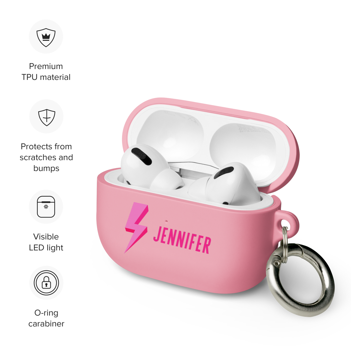 Custom Pink Energy AirPods Case