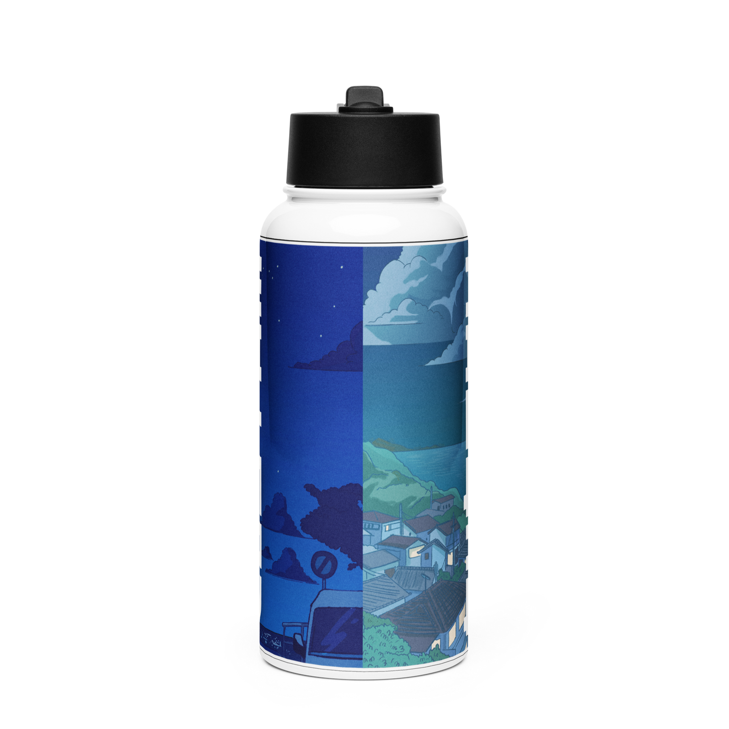 Custom Name Anime Water Bottle