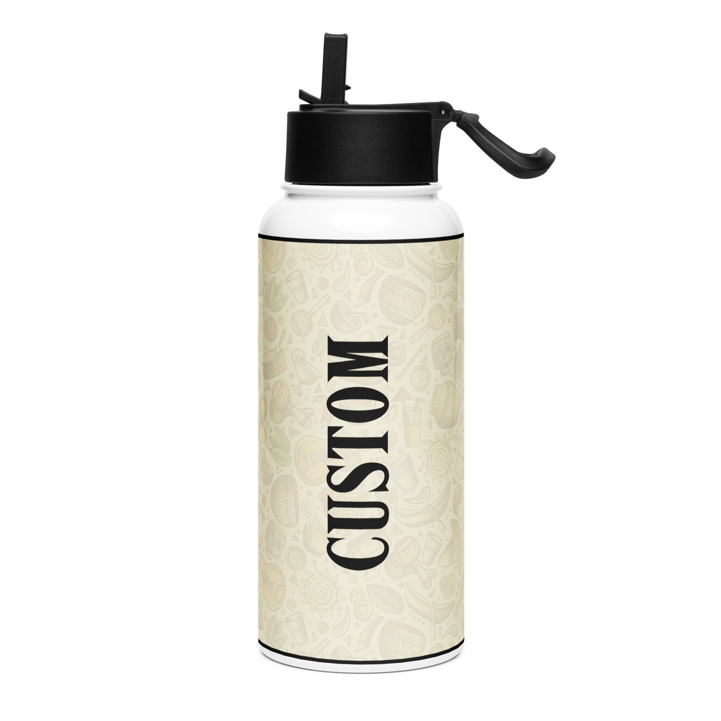 Custom Name Hispanic Water Bottle