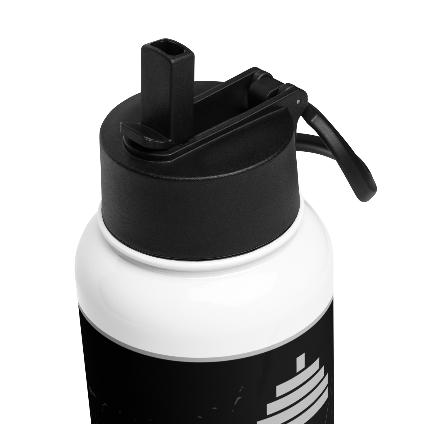 Custom Name Black Water Bottle