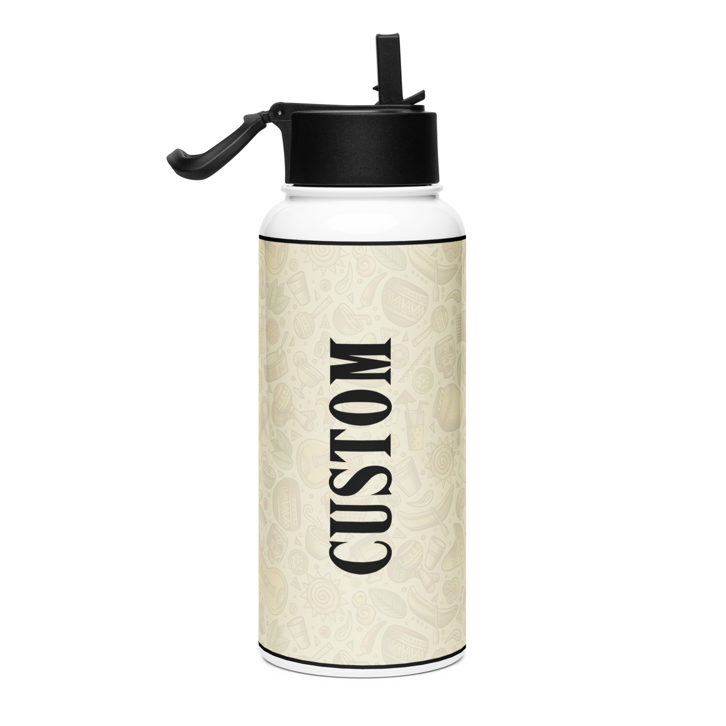 Custom Name Hispanic Water Bottle