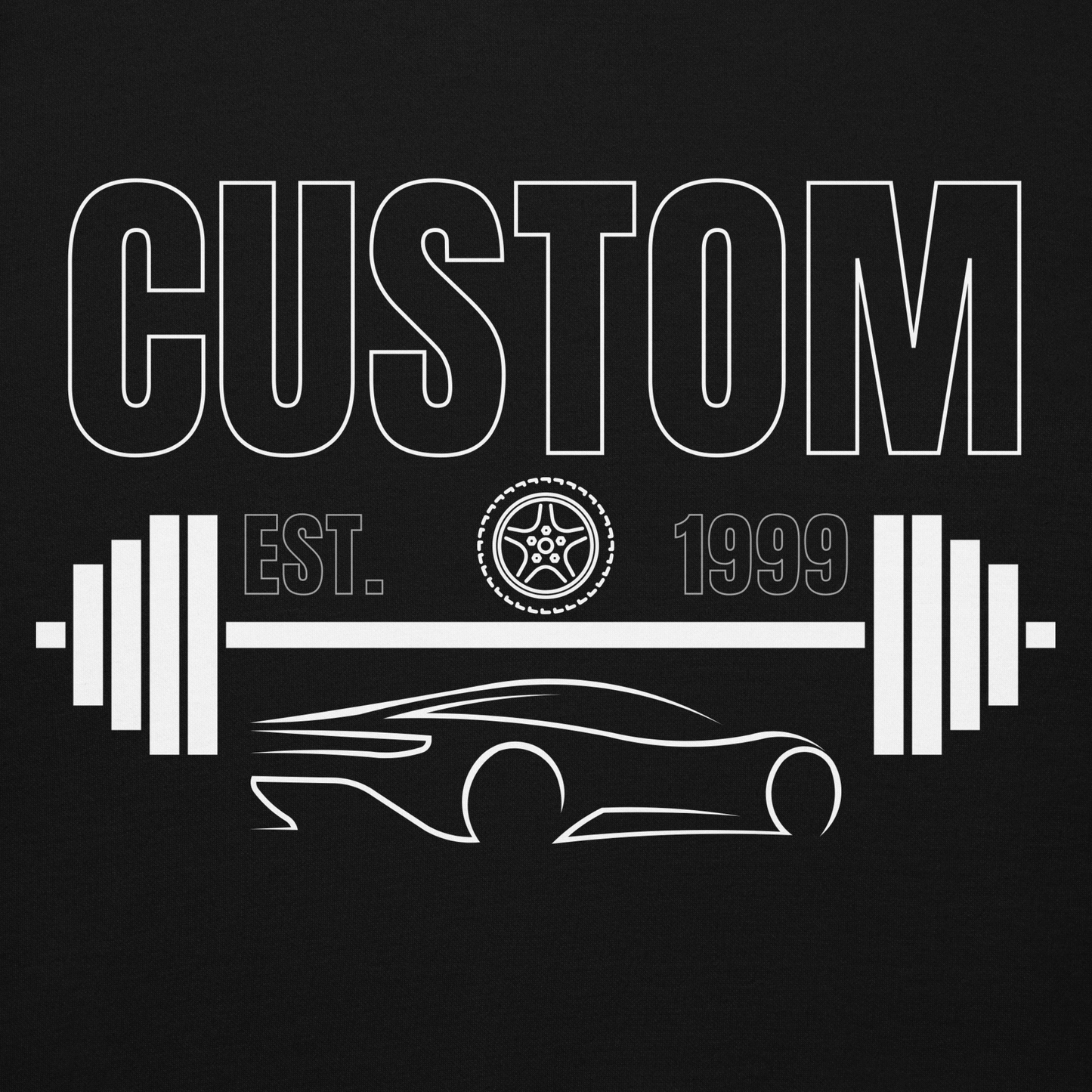 Custom Gym & Cars Hoodie