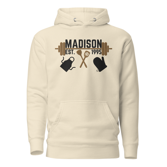 Custom Gym & Cooking Embroidered Hoodie