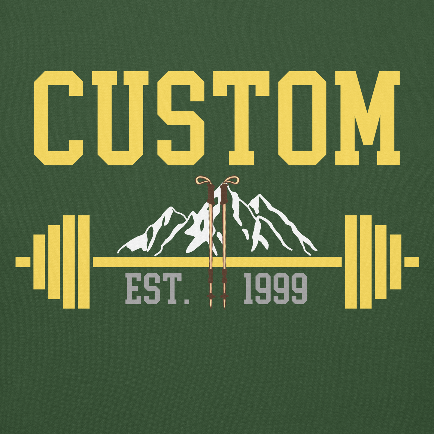 Custom Gym & Hiking Hoodie