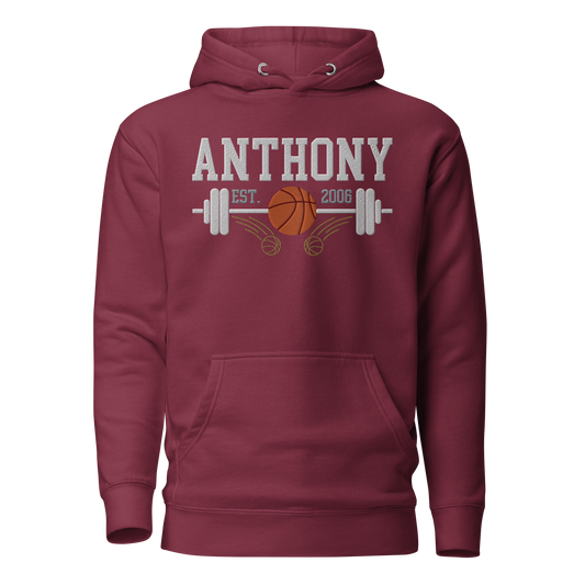 Custom Gym & Basketball Embroidered Hoodie